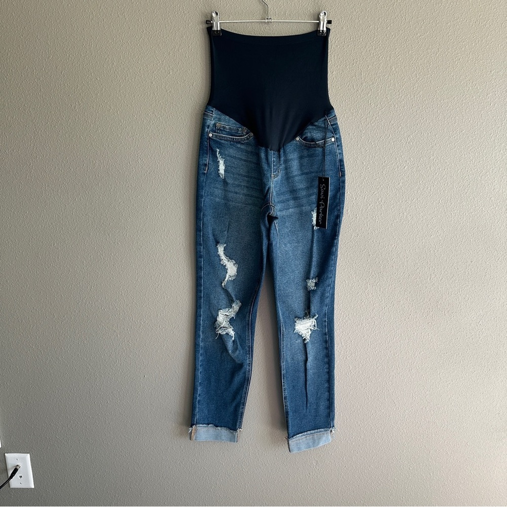 NWT Savi Parker Maternity Slim Girlfriend Jean Small